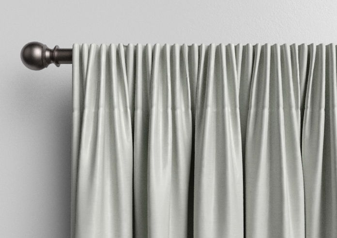Akoya Faux Silk, Lustre Pure Silver - Made to Measure Curtains - Image 9
